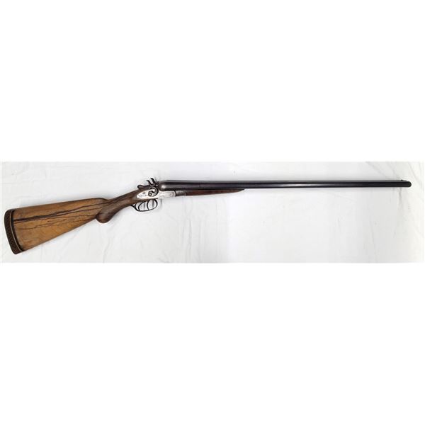 Vintage Belguim 12 ga Side by Side Shotgun circa 1900