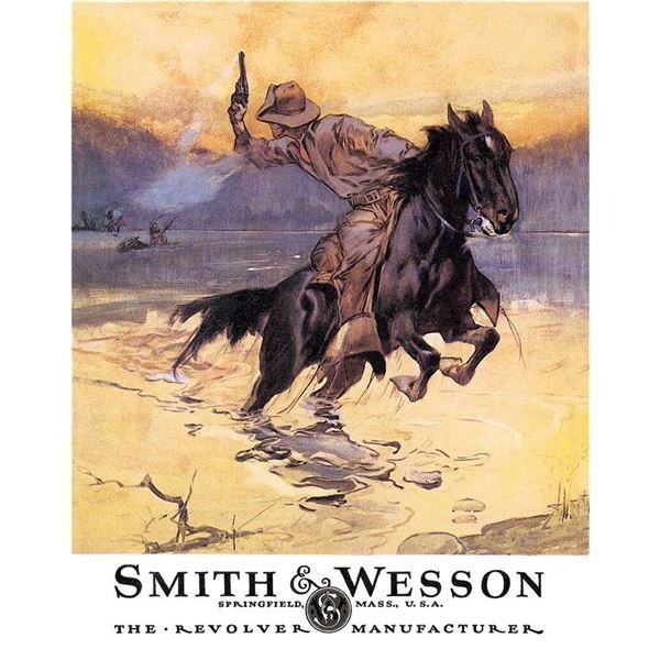 Smith & Wesson S&W Firearms Tin Sign - NEW - 16 x 13 Inch