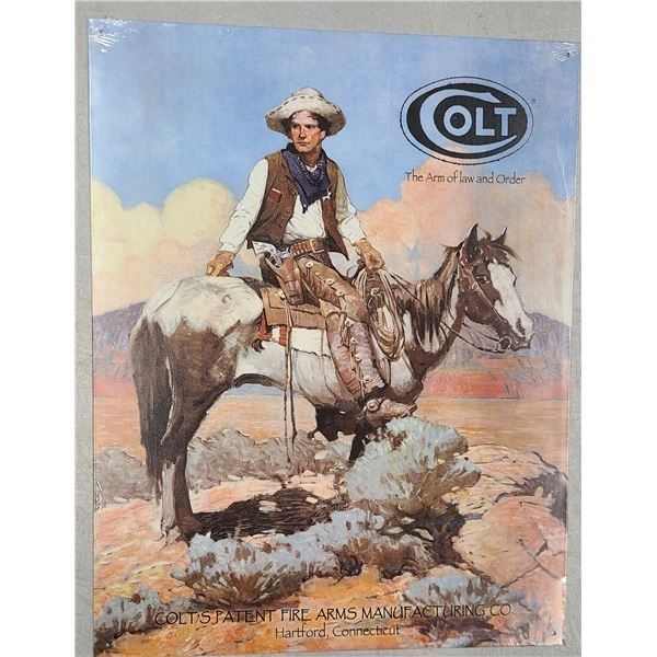Colt Firearms Tin Sign - NEW - 16 x 13 Inch