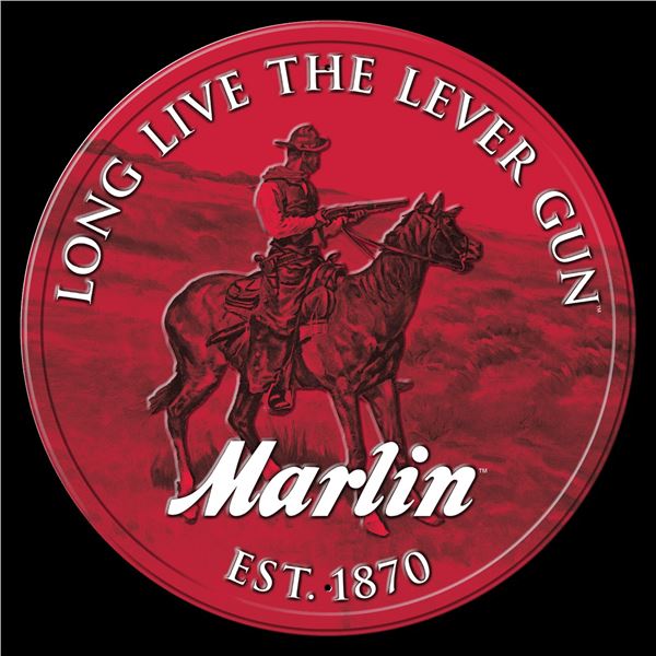 Marlin Firearms Round Tin Sign 12 inch NEW