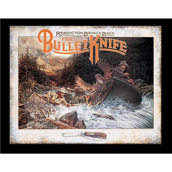 Remington The Bullet Knife Tin Sign - NEW 16 x 13 inch