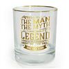 Image 1 : Legends of The World 8 oz Drinks Glass - The MAN The MYTH - NEW