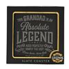 Image 2 : Slate Coaster GRANDPA Legend - NEW 4 inch Stone