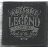 Image 1 : Slate Coaster AWESOME Legend Looks Like- NEW 4 inch Stone