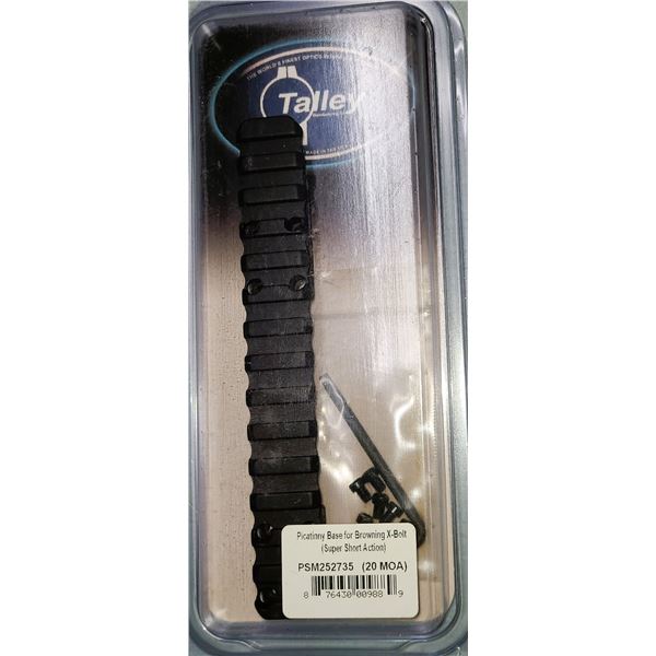 Browning X-Bolt Talley  Picatinny Scope Base NEW Super Short Action