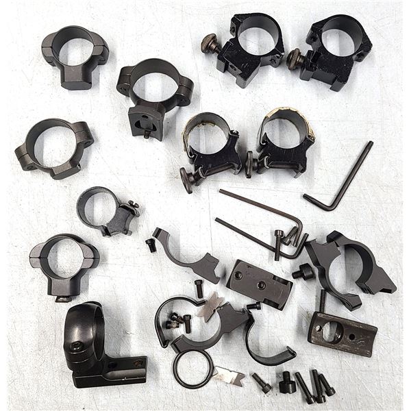 Mixed Lot of Various Scope Rings as shown