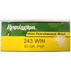 Image 2 : 243 Rem 80 gr Remington HP Rifle Soft Point - 20 rds