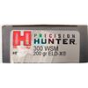 Image 1 : 300 WSM Win Short Mag Hornady Precision Hunter 200 gr ELD-X - 20 rds