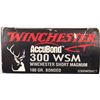 Image 1 : 300 WSM Win Short Mag Winchester Accubond 180 gr ELD-X - 20 rds