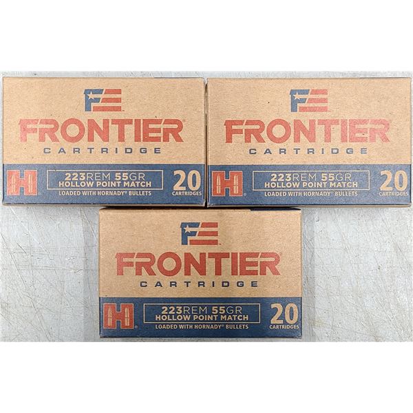 223 Rem 55 gr Frontier Hornady HP Match - 60 rds