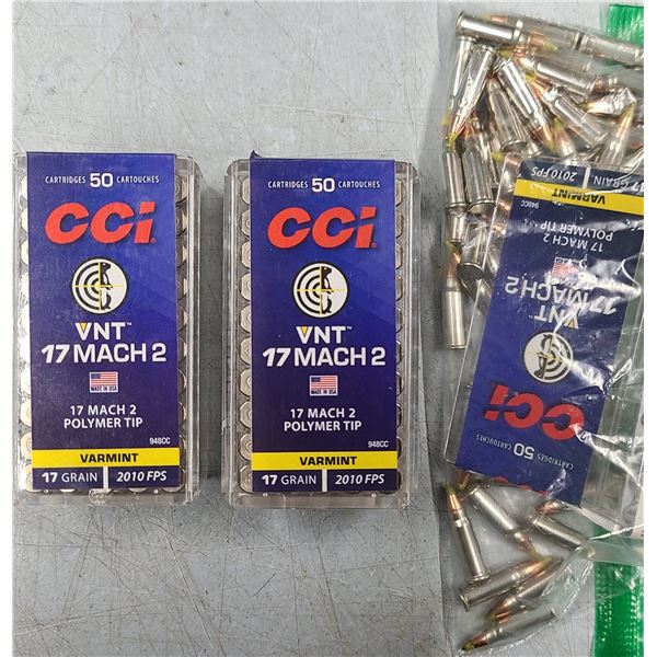17 Mach 2 17 gr CCI VNT Polymer Tip - 150 rds