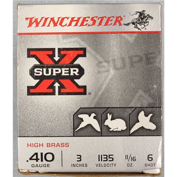 410 ga Winchester Super X #6 Shot 3 Inch Shells - 20 rds