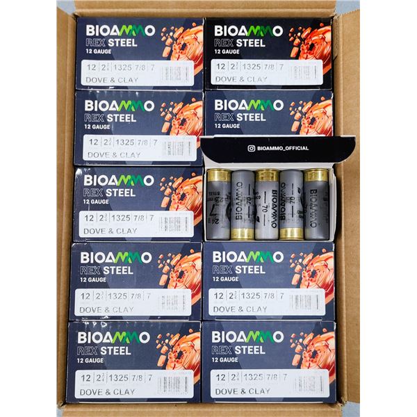 12 ga BioAmmo Shotgun BULK 2 3/4 inch #7 Shot - 250 rds