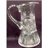 Image 1 : VINTAGE CUT CRYSTAL PITCHER - FLORAL DESIGN - Appr