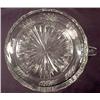 Image 4 : VINTAGE CUT CRYSTAL PITCHER - FLORAL DESIGN - Appr