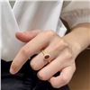 Image 5 : Gold Ring with Ruby Center