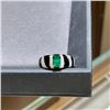 Image 4 : 18K Gold Emerald Ring