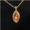 Image 5 : 18K Gold Teardrop Emerald Pendant