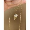 Image 1 : 18K Gold Shell and Pearl Pendant