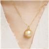 Image 4 : 18K Gold Diamond Ball Pendant