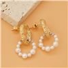 Image 1 : 18K Gold Pearl Earrings