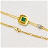 Image 1 : 18K Gold Emerald Bracelet