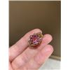 Image 6 : 18K Gold Tourmaline Diamond Ring