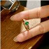 Image 3 : 18k Gold Emerald Ring
