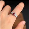 Image 6 : 18k Gold Ruby and Diamond Ring