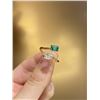 Image 1 : 18k Gold Emerald and Diamond Ring
