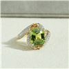 Image 1 : 18K Gold Peridot Ring