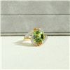 Image 2 : 18K Gold Peridot Ring
