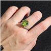 Image 5 : 18K Gold Peridot Ring