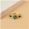 Image 2 : 18K Gold Emerald Ring