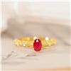 Image 1 : 18K Gold Ruby Ring