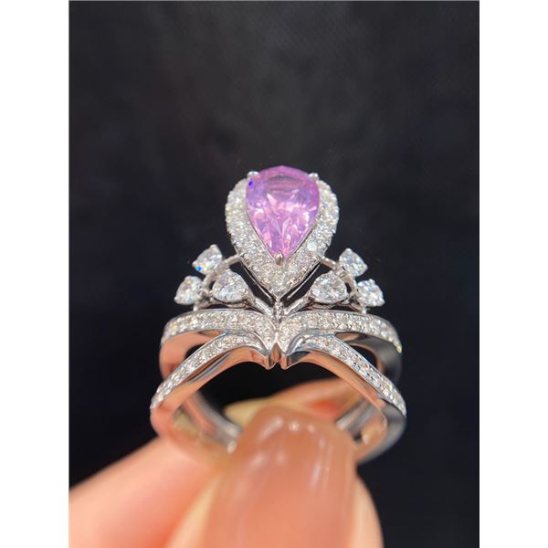 Natural Spinel Crown Ring