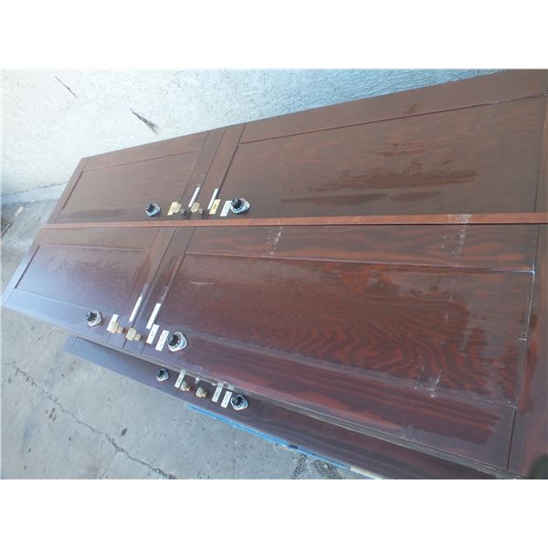 Five 2 Door Wooden Lockers