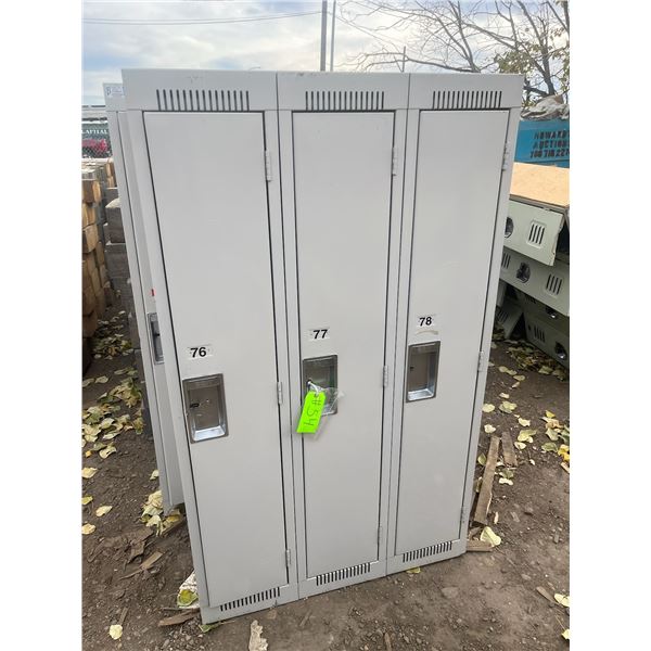Two Banks Of Lockers