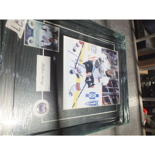 Signed Sheldon Souray Edmonton Oilers Hockey Picture
