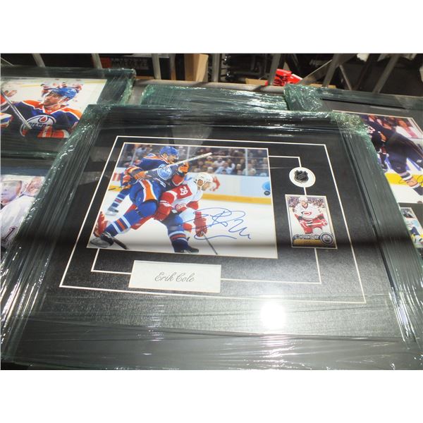 Signed Erik Cole Edmonton Oilers Hockey Picture