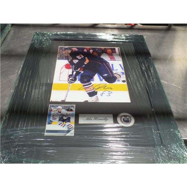 Signed Ales Hemsky Edmonton Oilers Hockey Picture