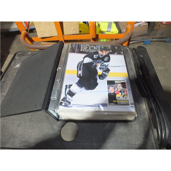 Binder Of Beckett Hockey Magazines