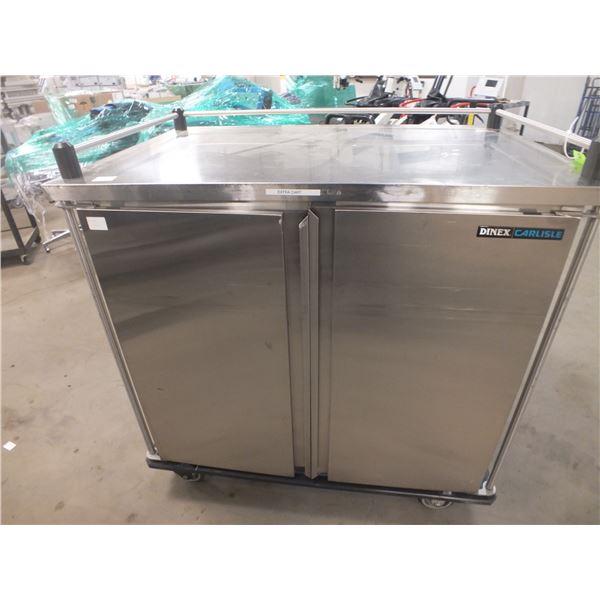 Large Stainless Steel Catering Cart On Wheels