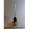 Image 1 : Aladdin Style Glass Lamp 19" Tall And Globe