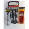 Image 3 : 10 Pce Socket Set,Magnetic Nut Setter,Non-Marring Pry Tool Set,21 Pc. Metric Socket Set,8" Extension