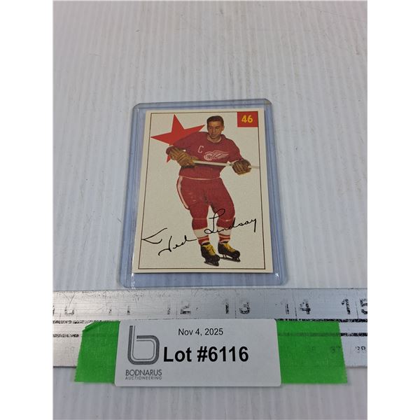 Ted Lindsay Record Hockey Trading Card - CANNOT GUARANTEE AUTHENTICATION
