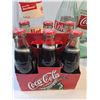 Image 2 : (3) Glass Empty Coca-Cola Bottles,(1) Plastic Coca-Cola Bottle, 6 Filled Bottles Glass (Cannot ship)