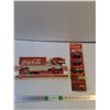 Image 1 : Coca-Cola Semi Toy &  (5) Mini Vehicles