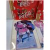 Image 2 : Coca Cola Advertisements, (2) Cardboard Advertisements, (6) Coca Cola Cardboard Cans Boxes