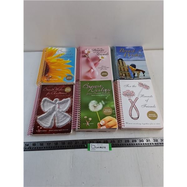 (6) Breast Friends/Wishes Recipe Books